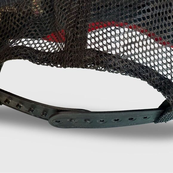 Michael Jackson “Who’s Bad” 2009 Trucker Hat Red Black Mesh Snapback new - Picture 4 of 7